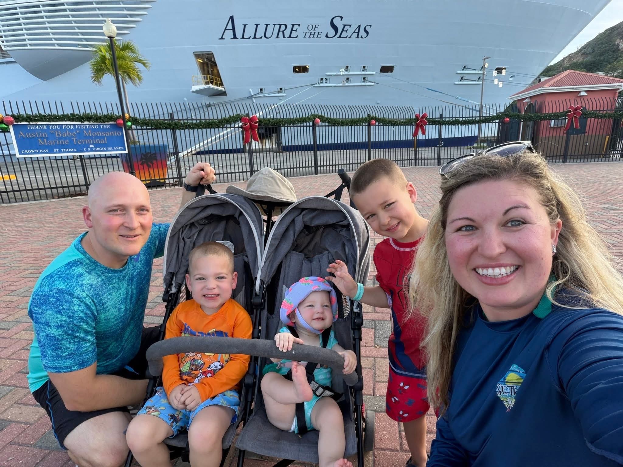 Family at Allure of the Seas cruise ship